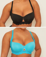 Daley Lace Bra Bundle : Black & Bluebird