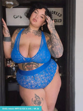 Hallie Bralette & Brief Set : Dazzling Blue