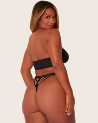 Addison Bandeau & Brief Set : Jet Black
