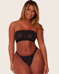 Addison Bandeau & Brief Set : Jet Black