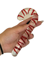 Candy Cane : Red & Clear Glass