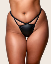 Brazen Thong : Obsidian Black