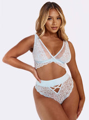 Clara Bralette & Brief Set : Ballad Blue