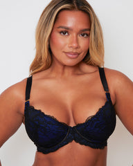 Ramona Bra & Brief Set : Midnight Black / Devil Blue