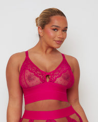 Victoria Bralette & Brief Set : Very Cherry
