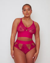 Victoria Bralette & Brief Set : Very Cherry