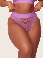 Abigail Bralette & Brief Set : Amethyst Orchid