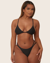 Billie Bralette & Brief Set : Jet Black