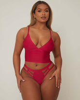 Bobby Bralette & Brief Set : Very Cherry