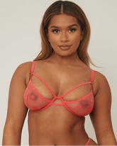 Brady Demi-Cup Bra : Persian Red
