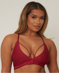Casey Bralette : Wine Red