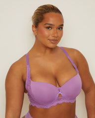 Daley Lace Bra Bundle : Black & Amethyst