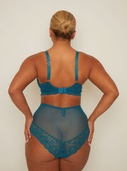 Daley Lace Bra Bundle : Black & Blue Coral