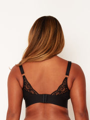 Delaney Plunge Bra : Midnight Black
