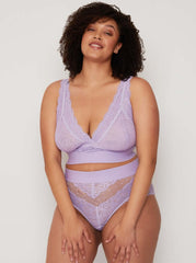 Francine Bralette & Brief Set : Soft Lavender