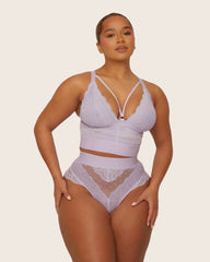Gia Bralette & Brief Set : Soft Lavender