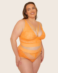 Gia Bralette & Brief Set : Sunburst Orange