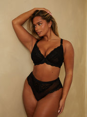 Harlow Bra & Brief Set : Midnight Black