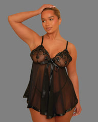 Kaia Babydoll : Onyx Black