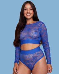 Saskia Lace Bolero : Dazzling Blue