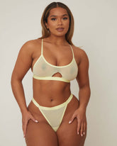Sunnie Bralette & Brief Set : Lemon Yellow