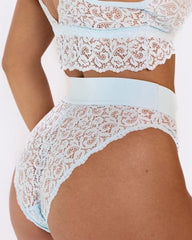Clara ballad blue high waist lace brief
