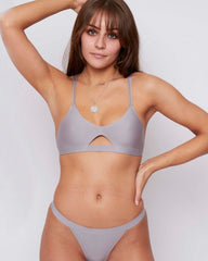 Harley Thong : Silver Grey