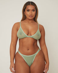 Indie Bralette : Basil Green