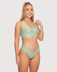 Stevie Twin Pack Bralette : Black & Basil