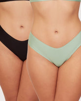 Stevie Twin Pack Brief : Black & Basil