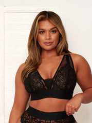 Hallie Bralette : Midnight Black