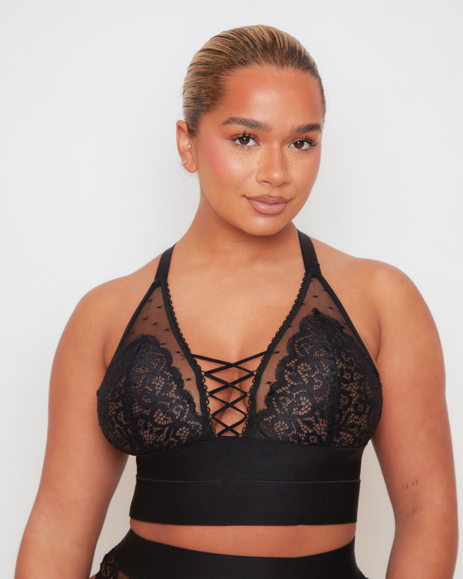 Maya Bralette : Midnight Black