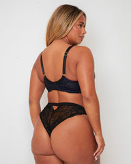 Ramona Bra & Brief Set : Midnight Black / Devil Blue