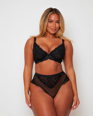 Harlow Bra & Brief Set : Midnight Black