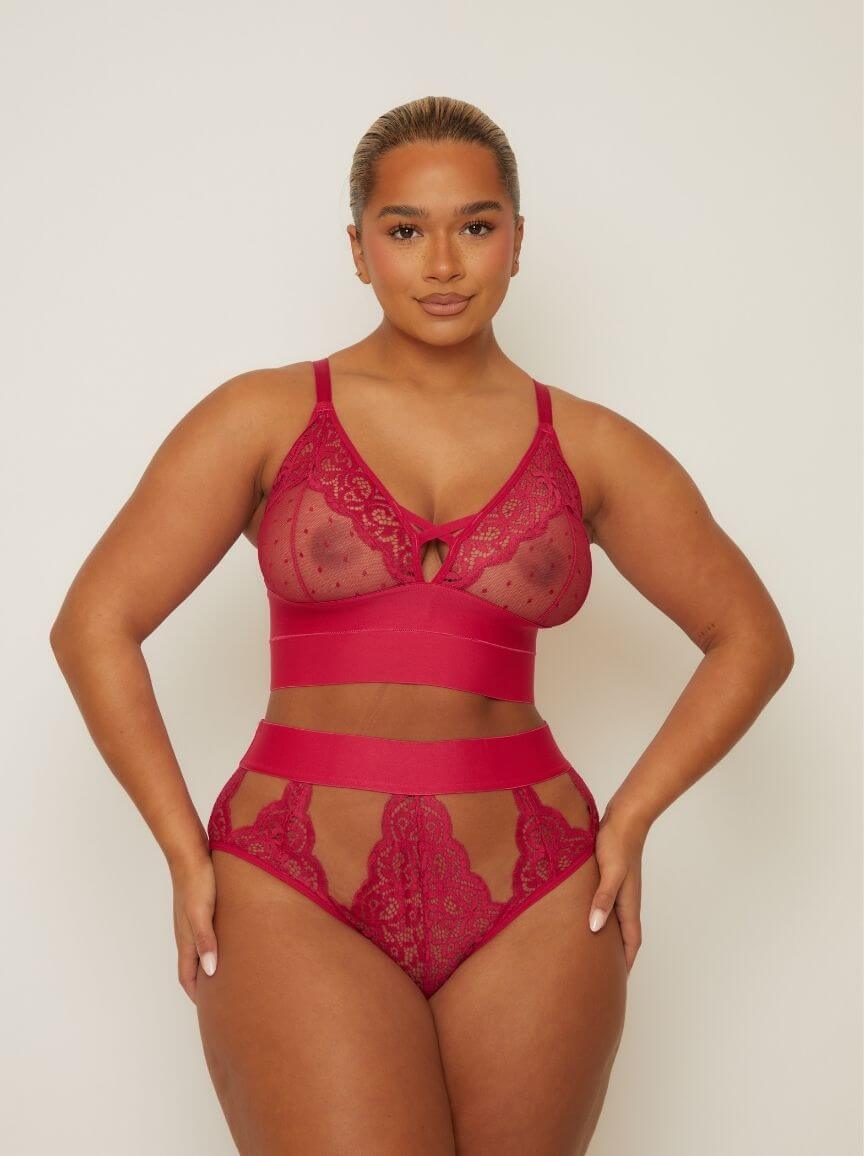 Victoria Bralette : Very Cherry