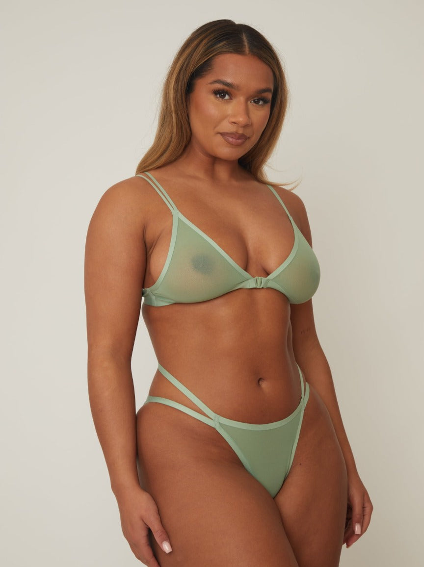 Indie Bralette : Basil Green